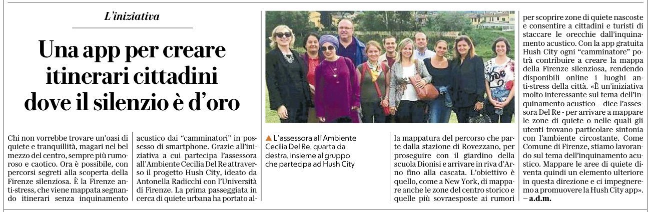 Una app per creare itinerari cittadini dove il silenzio è d’oro | La Repubblica Firenze