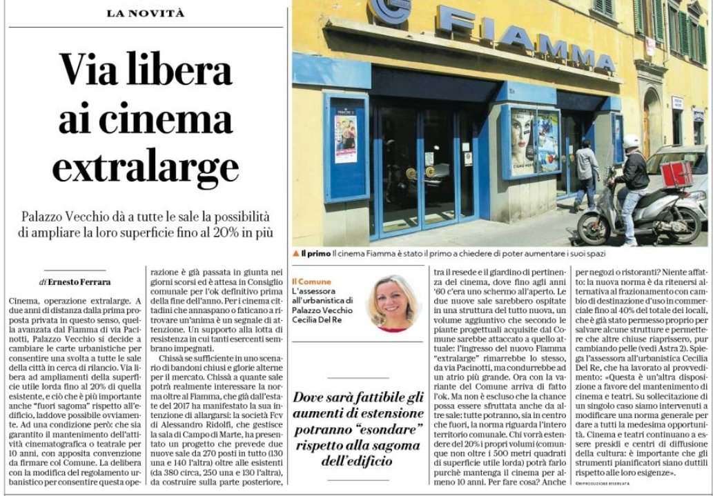 Via libera ai cinema extralarge | La Repubblica Firenze