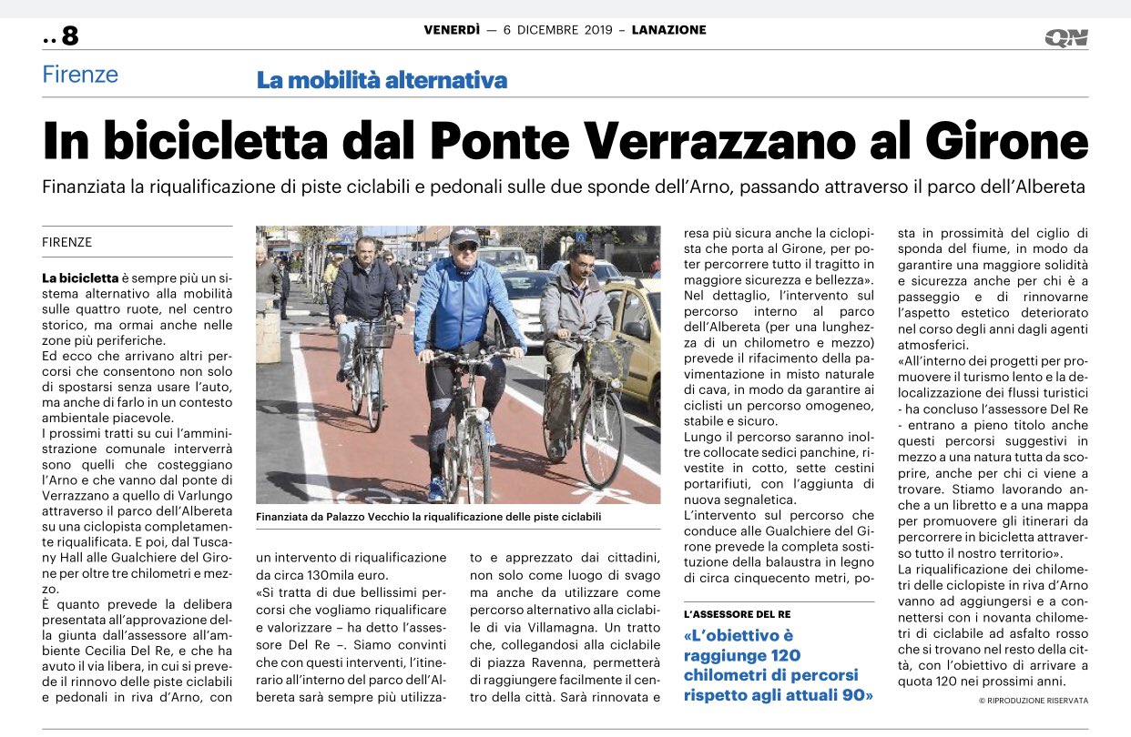 In bicicletta dal Ponte di Verrazzano al Girone| La Nazione Firenze