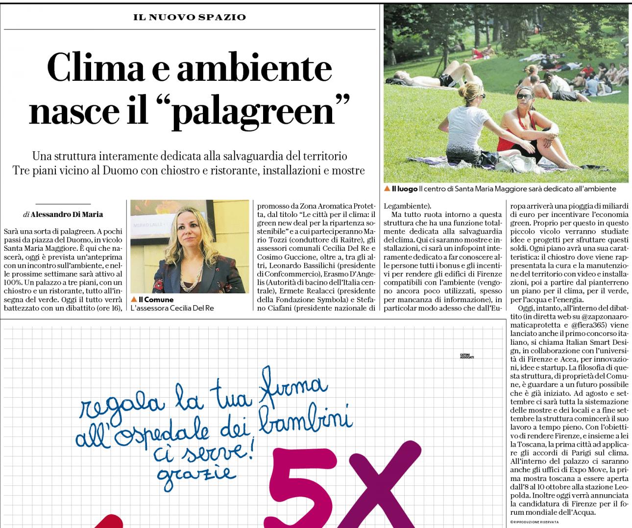 Clima e ambiente nasce il “palagreen” | Repubblica Firenze